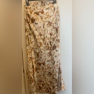 Forever 21 Botanical Print Maxi Skirt